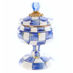 MacKenzie-Childs Royal Check Curiosity Pot| Bath & Bath Accessories|Room Accents