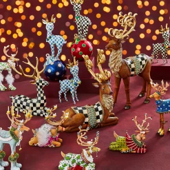 MacKenzie-Childs Royal Check Deary Deer| Holiday|Room Accents