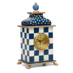 MacKenzie-Childs Royal Check Desk Clock| Room Accents