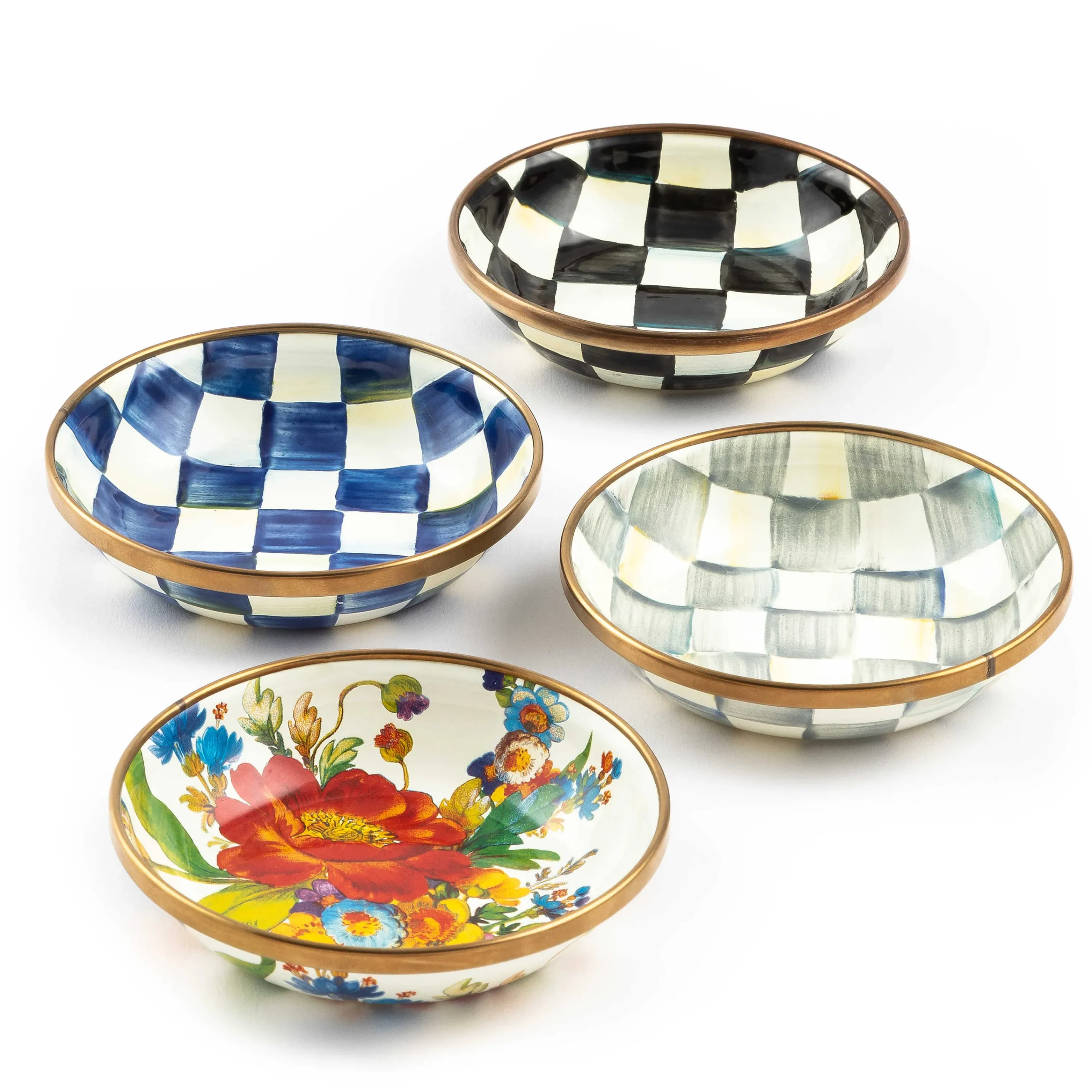 MacKenzie-Childs Royal Check Dipping Bowl| Serveware