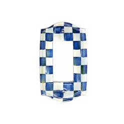 MacKenzie-Childs Royal Check Enamel Switch Plate - Single Rocker| Finishing Touches|Room Accents