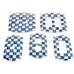 MacKenzie-Childs Royal Check Enamel Switch Plate - Single Rocker| Finishing Touches|Room Accents