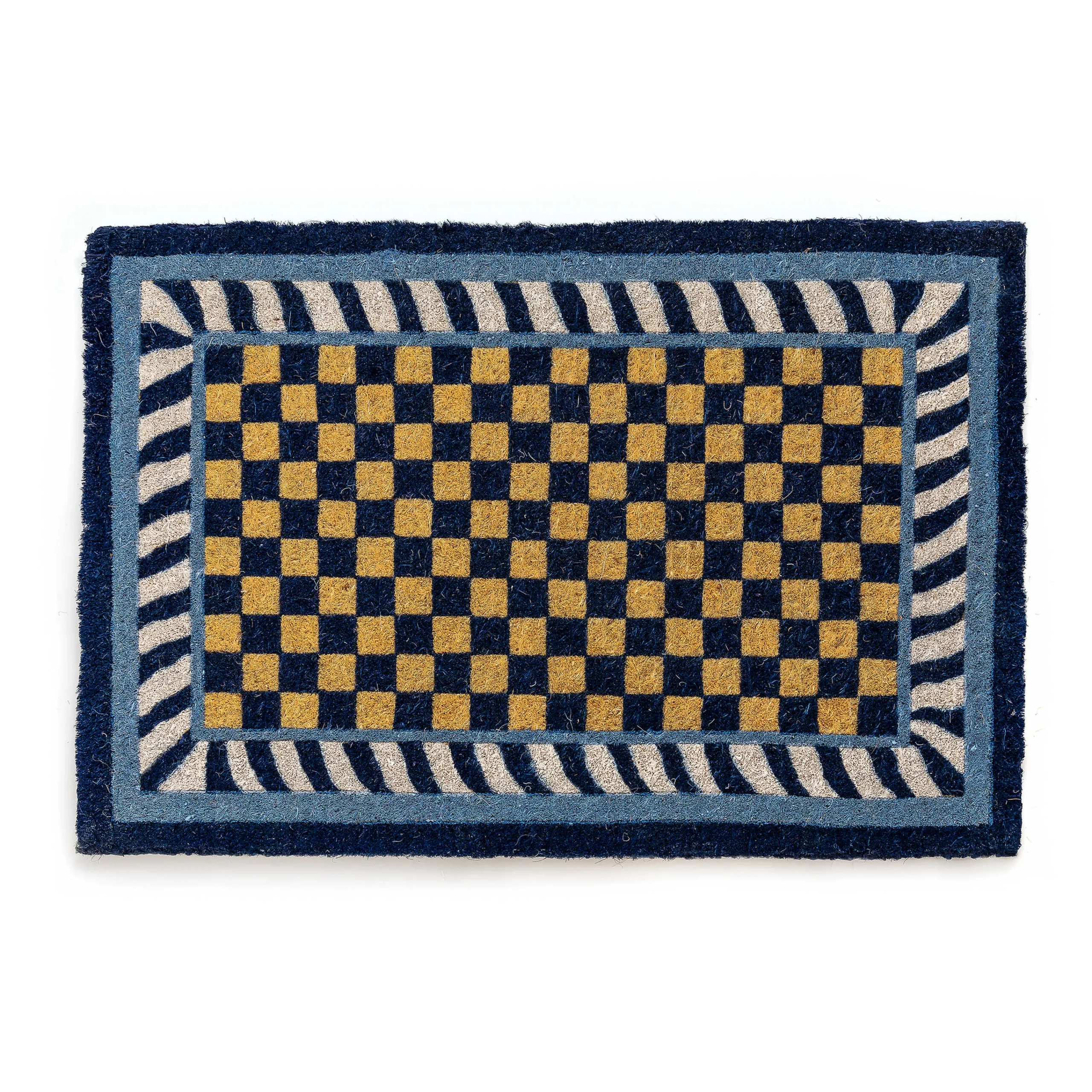 MacKenzie-Childs Royal Check Entrance Mat| Outdoor|Rugs