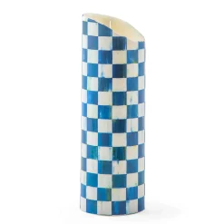 MacKenzie-Childs Royal Check Flicker 9 Pillar Candle| Candles & Fragrances