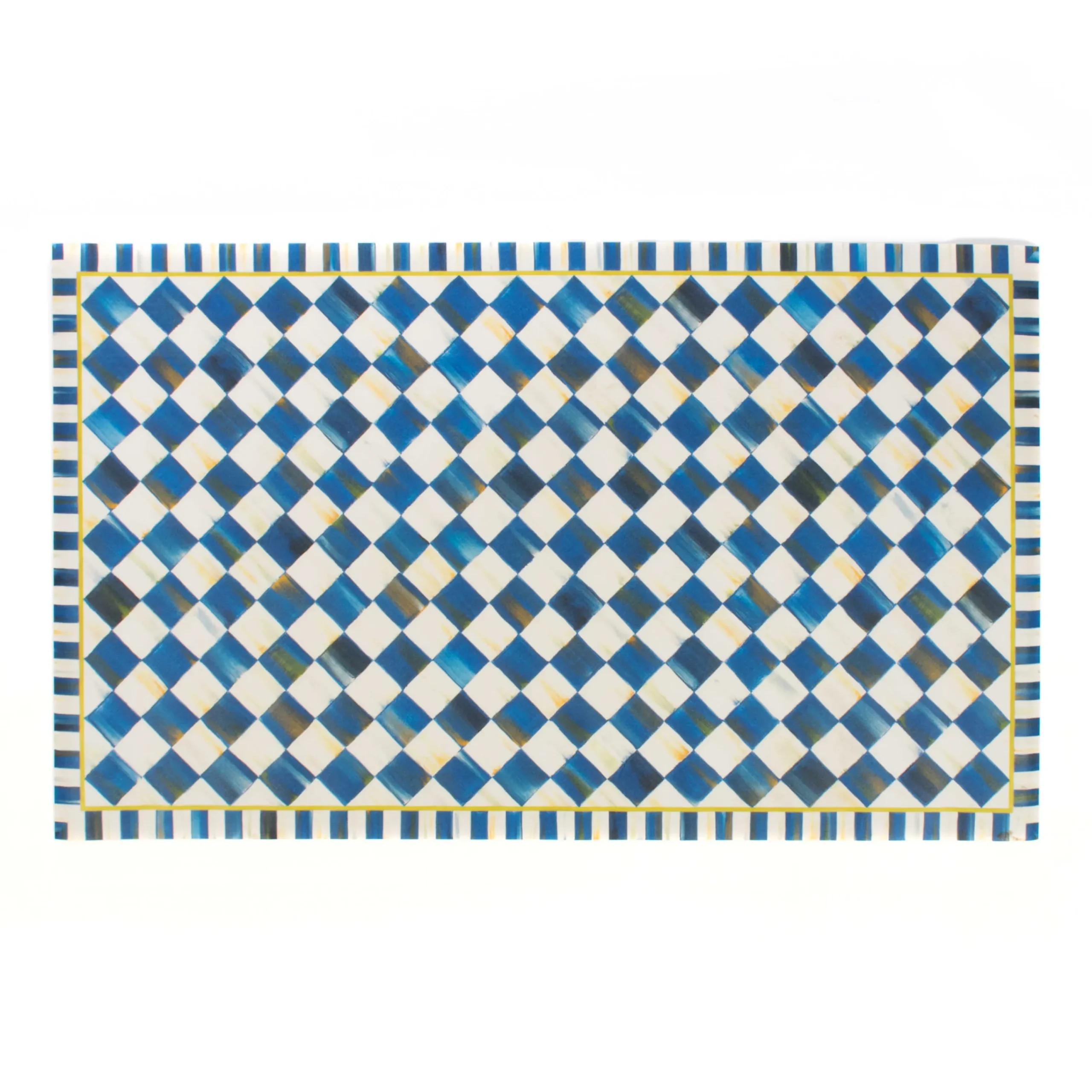MacKenzie-Childs Royal Check Floor Mat - 3' x 5'| Rugs