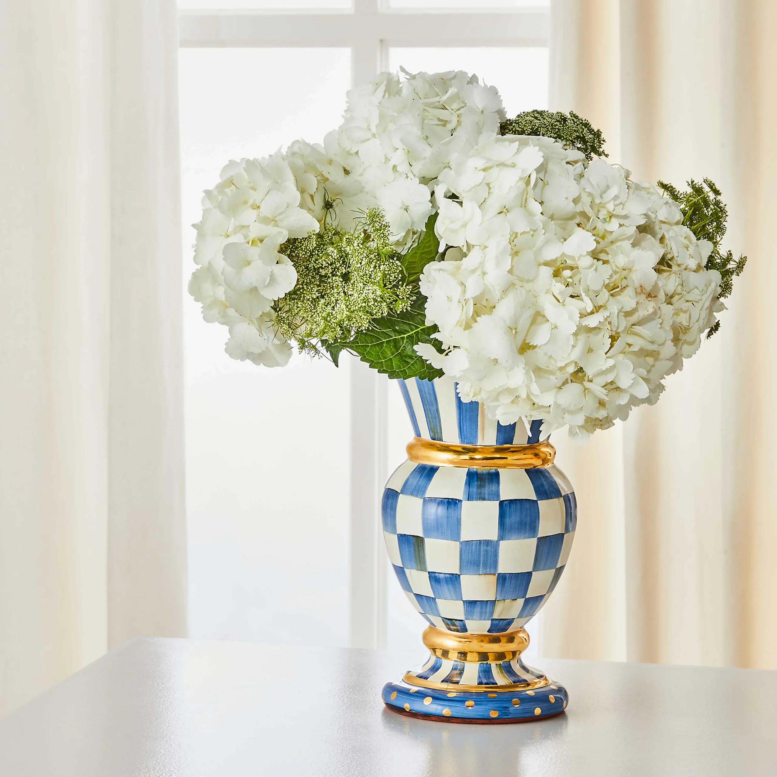 MacKenzie-Childs Royal Check Great Vase| Room Accents
