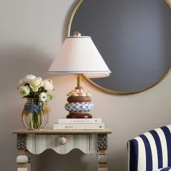 MacKenzie-Childs Royal Check Groovy Table Lamp| Lighting