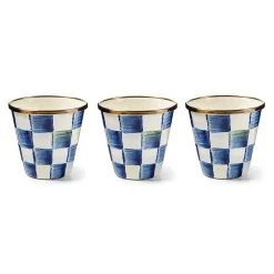 MacKenzie-Childs Royal Check Herb Pots, Set of 3| Spring|The Fall Shop