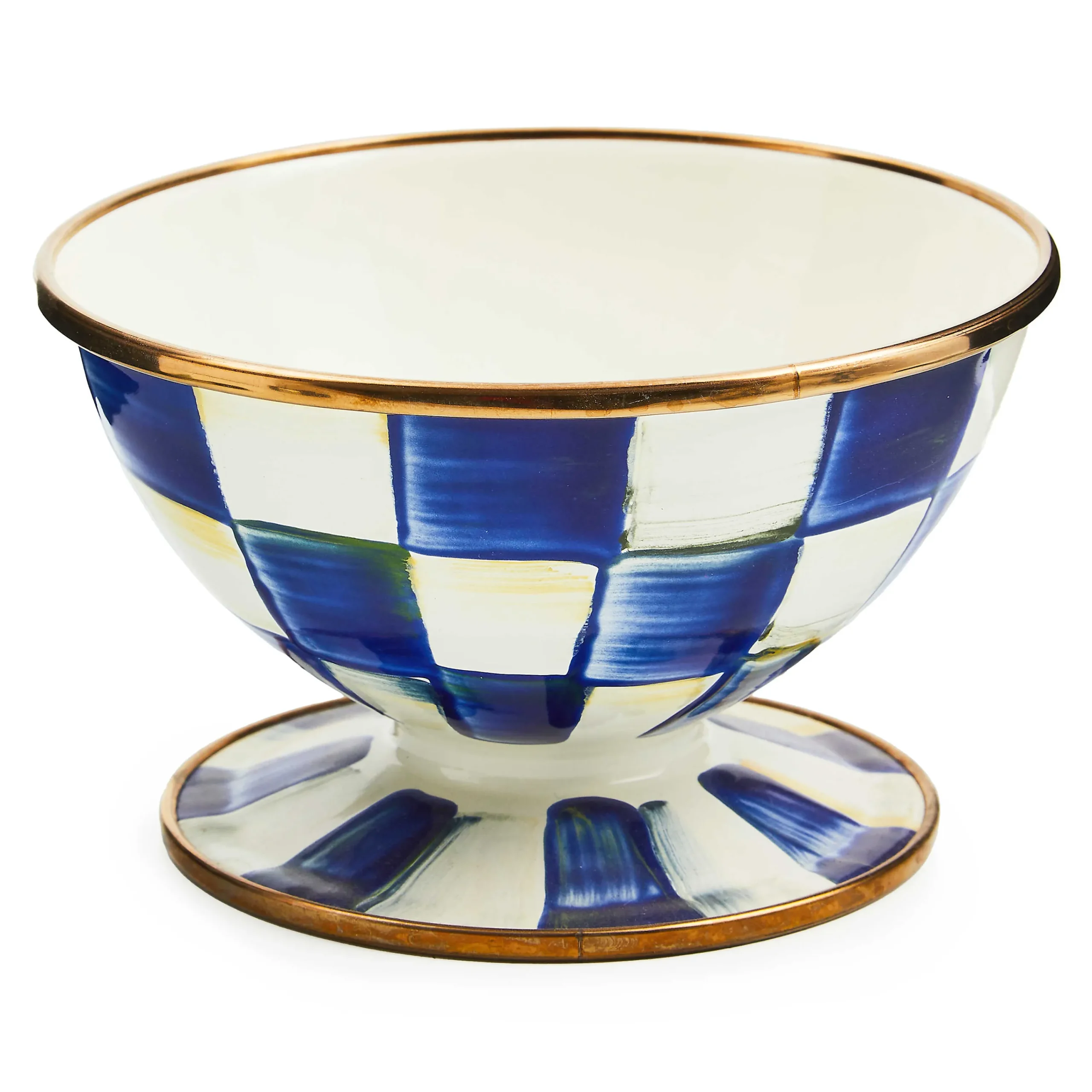 MacKenzie-Childs Royal Check Ice Cream Dish| Dinnerware & Flatware