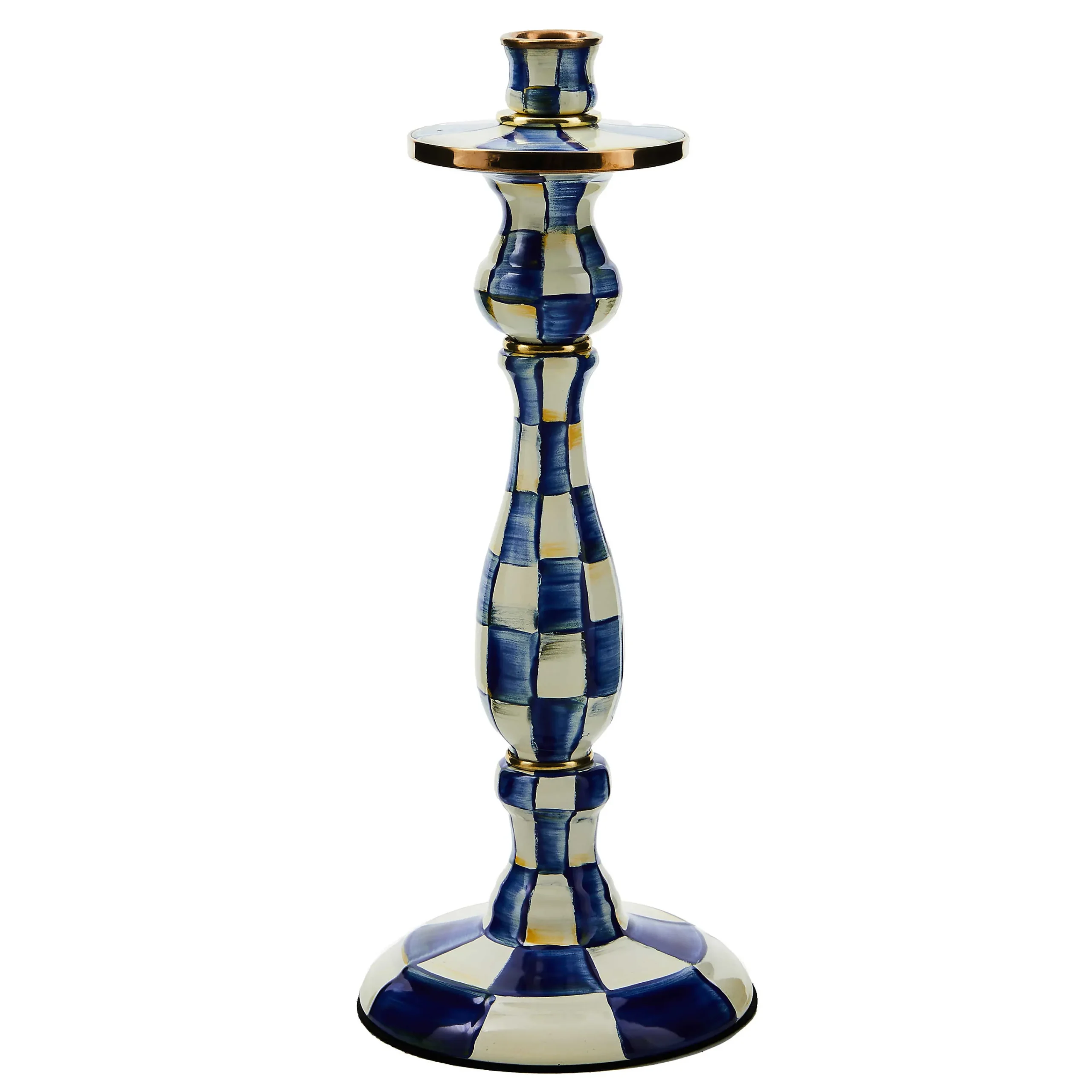 MacKenzie-Childs Royal Check Large Candlestick| Candles & Fragrances