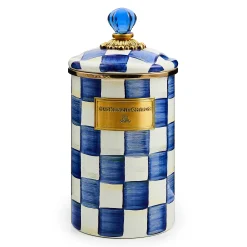 MacKenzie-Childs Royal Check Large Canister| Room Accents|Kitchen Storage & Organization
