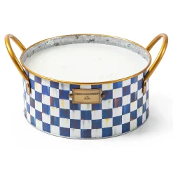 MacKenzie-Childs Royal Check Large Citronella Candle| Spring|Candles & Fragrances