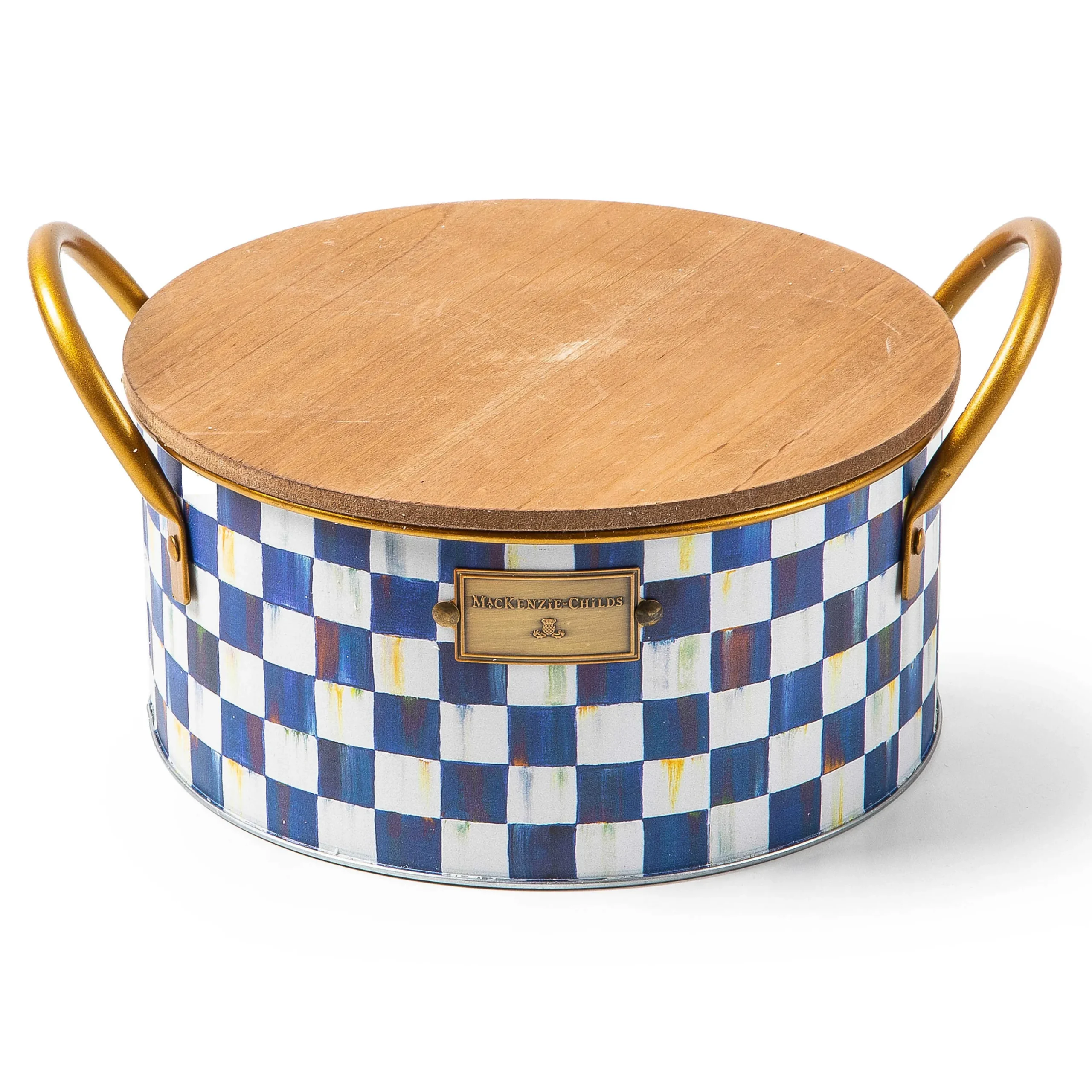 MacKenzie-Childs Royal Check Large Citronella Candle| Spring|Candles & Fragrances