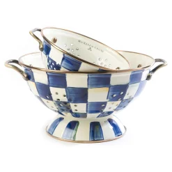 MacKenzie-Childs Royal Check Large Colander| Kitchen Utensils & Tools