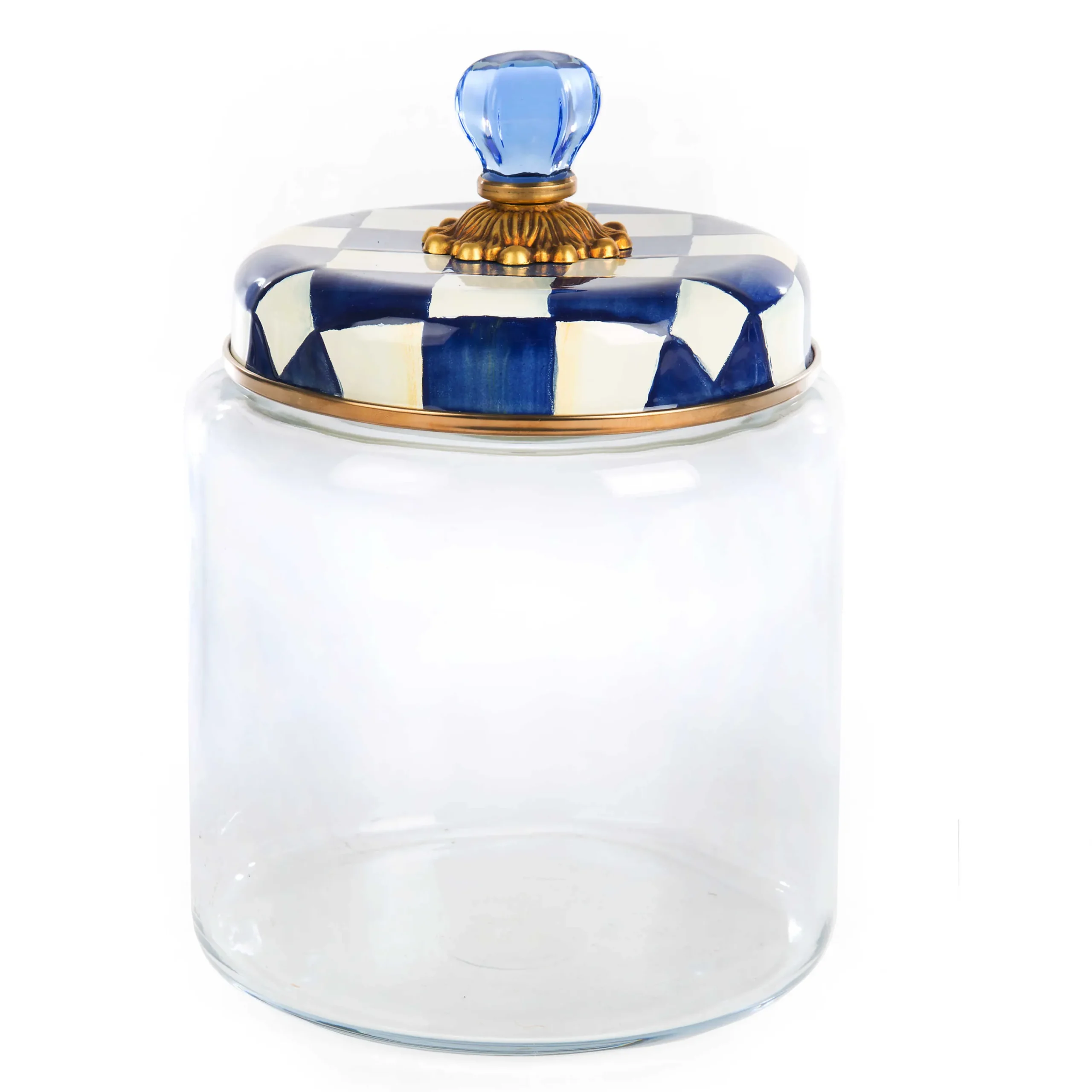 MacKenzie-Childs Royal Check Large Kitchen Canister| Room Accents|Kitchen Storage & Organization