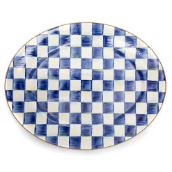 MacKenzie-Childs Royal Check Large Oval Platter| Serveware