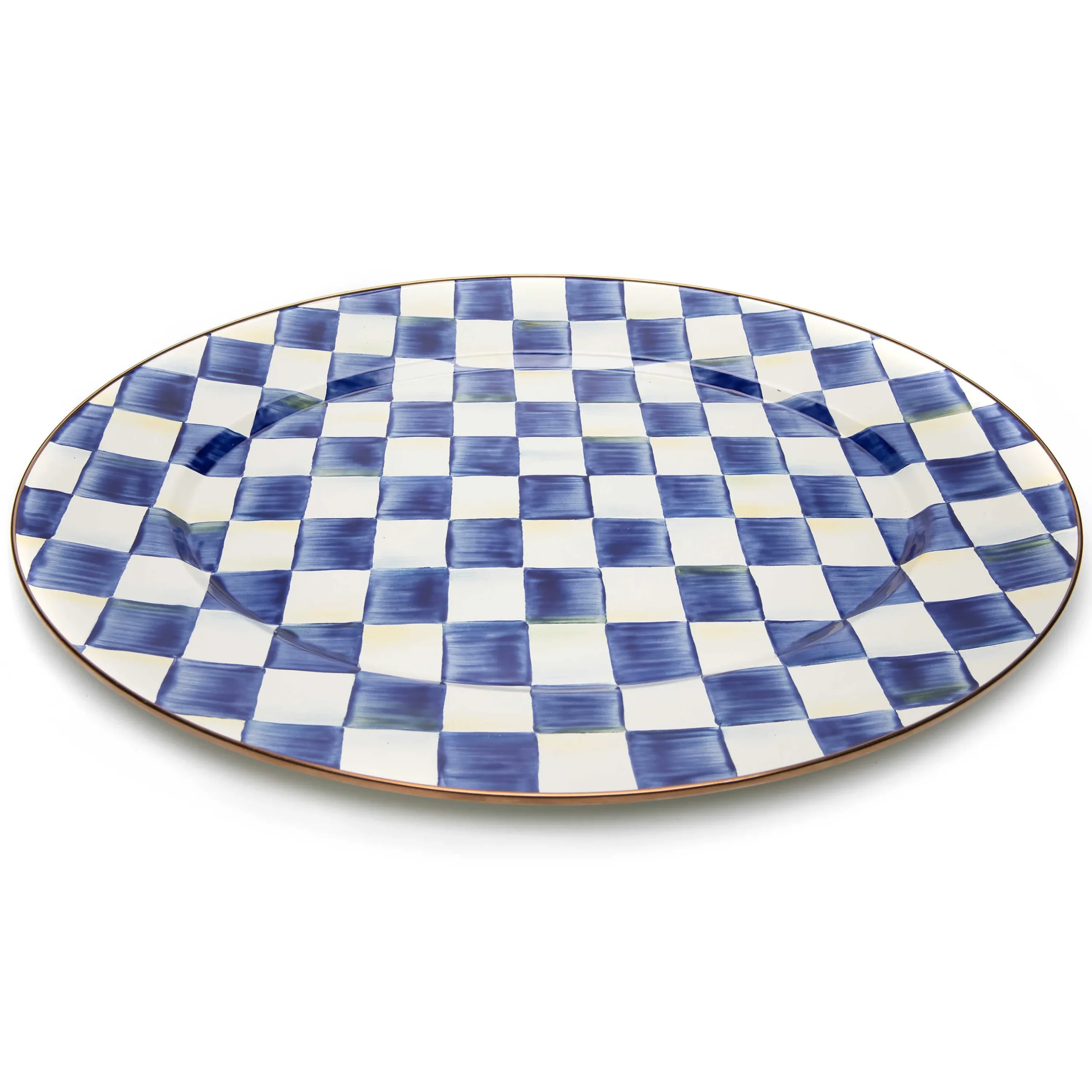 MacKenzie-Childs Royal Check Large Oval Platter| Serveware