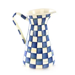 MacKenzie-Childs Royal Check Large Practical Pitcher| Bar Entertaining|Serveware