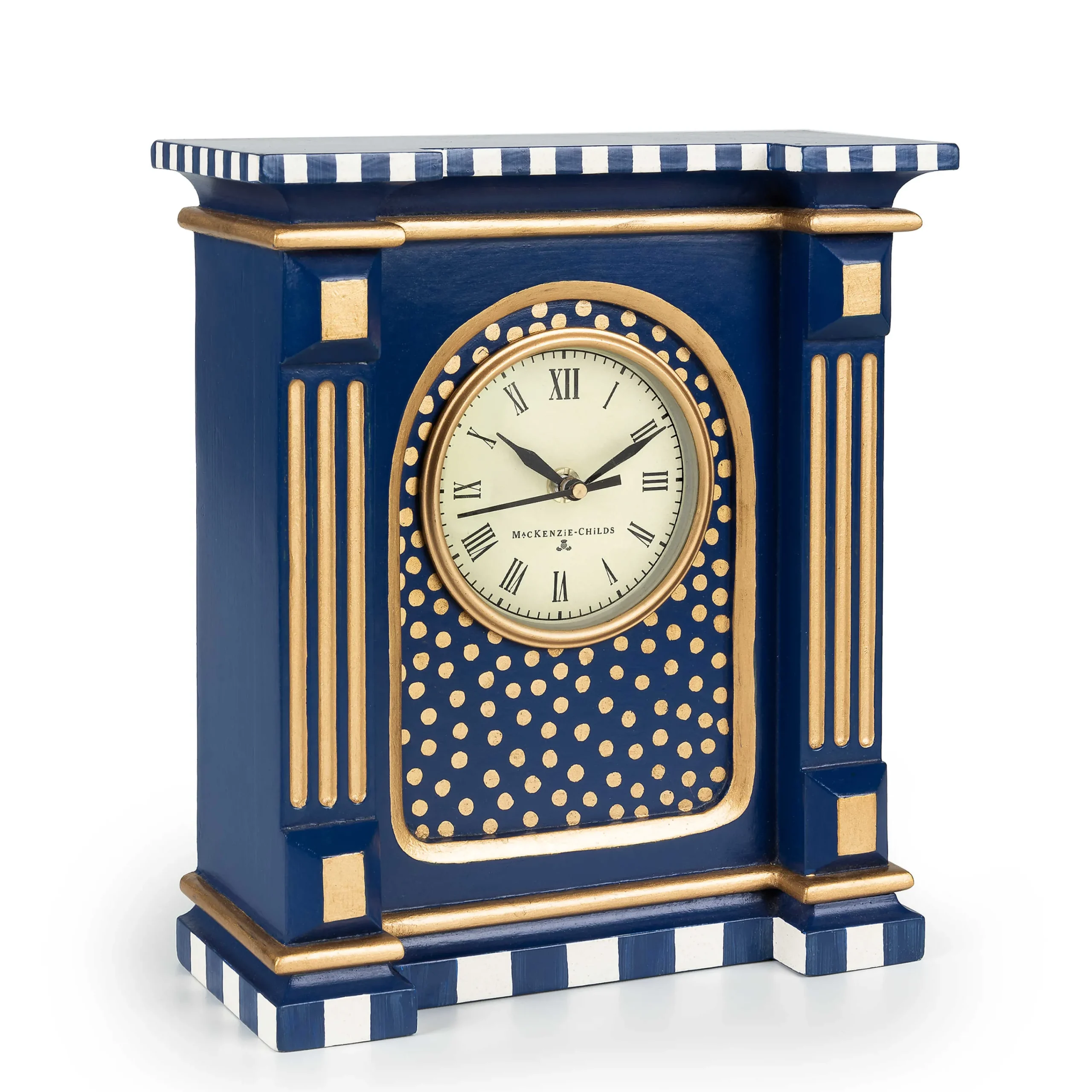 MacKenzie-Childs Royal Check Mantel Clock| Room Accents