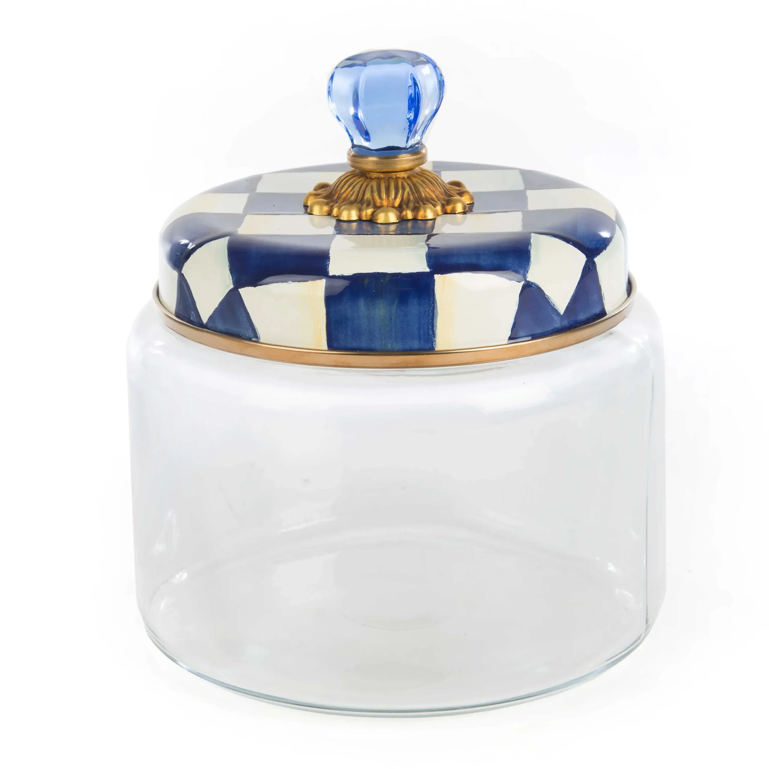 MacKenzie-Childs Royal Check Medium Kitchen Canister| Room Accents|Kitchen Storage & Organization