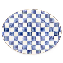 MacKenzie-Childs Royal Check Medium Oval Platter| Bar Entertaining|Serveware