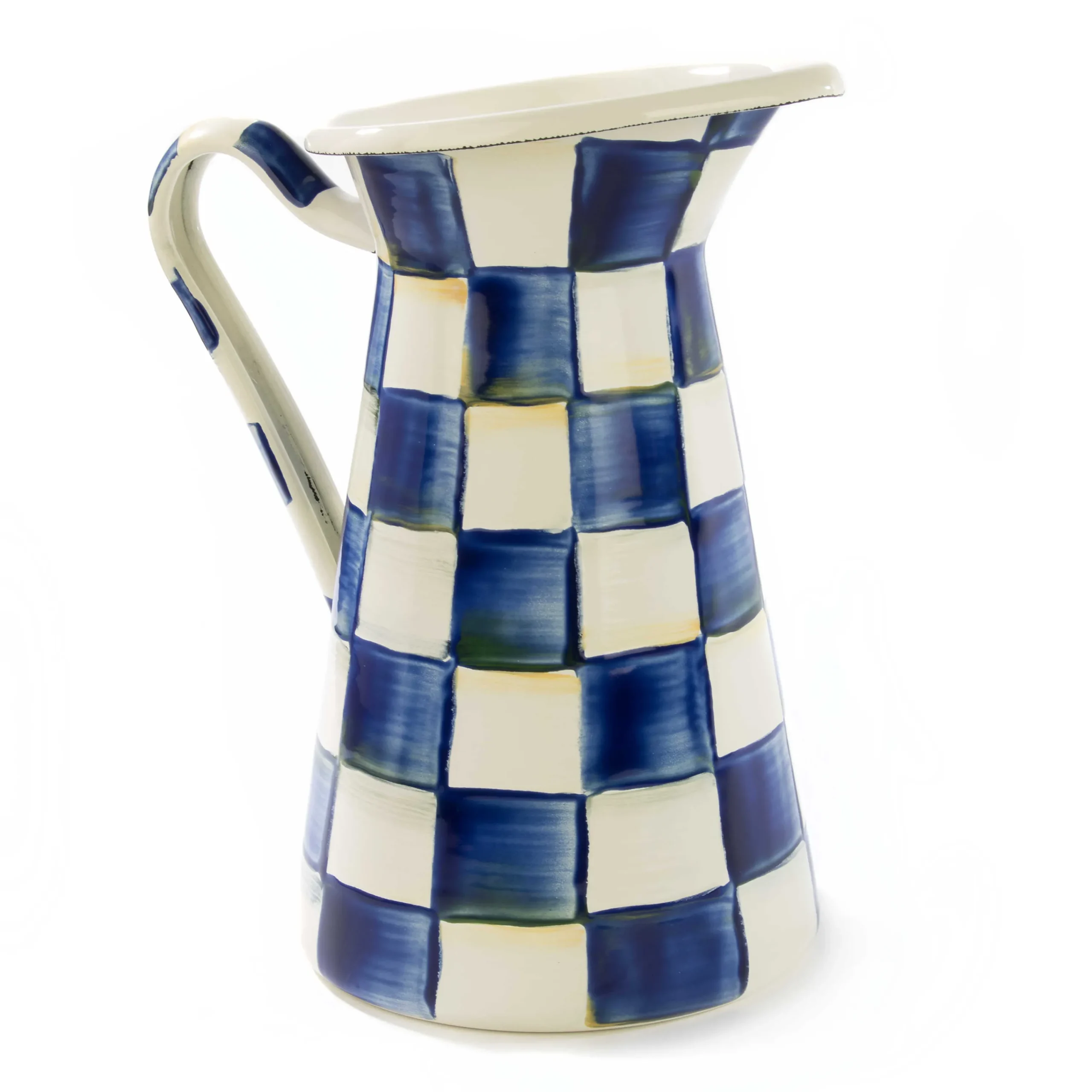 MacKenzie-Childs Royal Check Medium Practical Pitcher| Bar Entertaining|Serveware