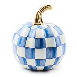 MacKenzie-Childs Royal Check Mini Pumpkin| Pumpkins|The Fall Shop