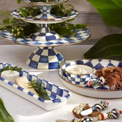 MacKenzie-Childs Royal Check Pinch Bowl| Bar Entertaining|Serveware