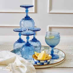 MacKenzie-Childs Royal Check Pinch Bowl| Bar Entertaining|Serveware