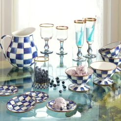 MacKenzie-Childs Royal Check Pitcher| Bar Entertaining|Serveware