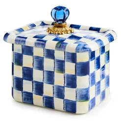 MacKenzie-Childs Royal Check Recipe Box| Kitchen Storage & Organization
