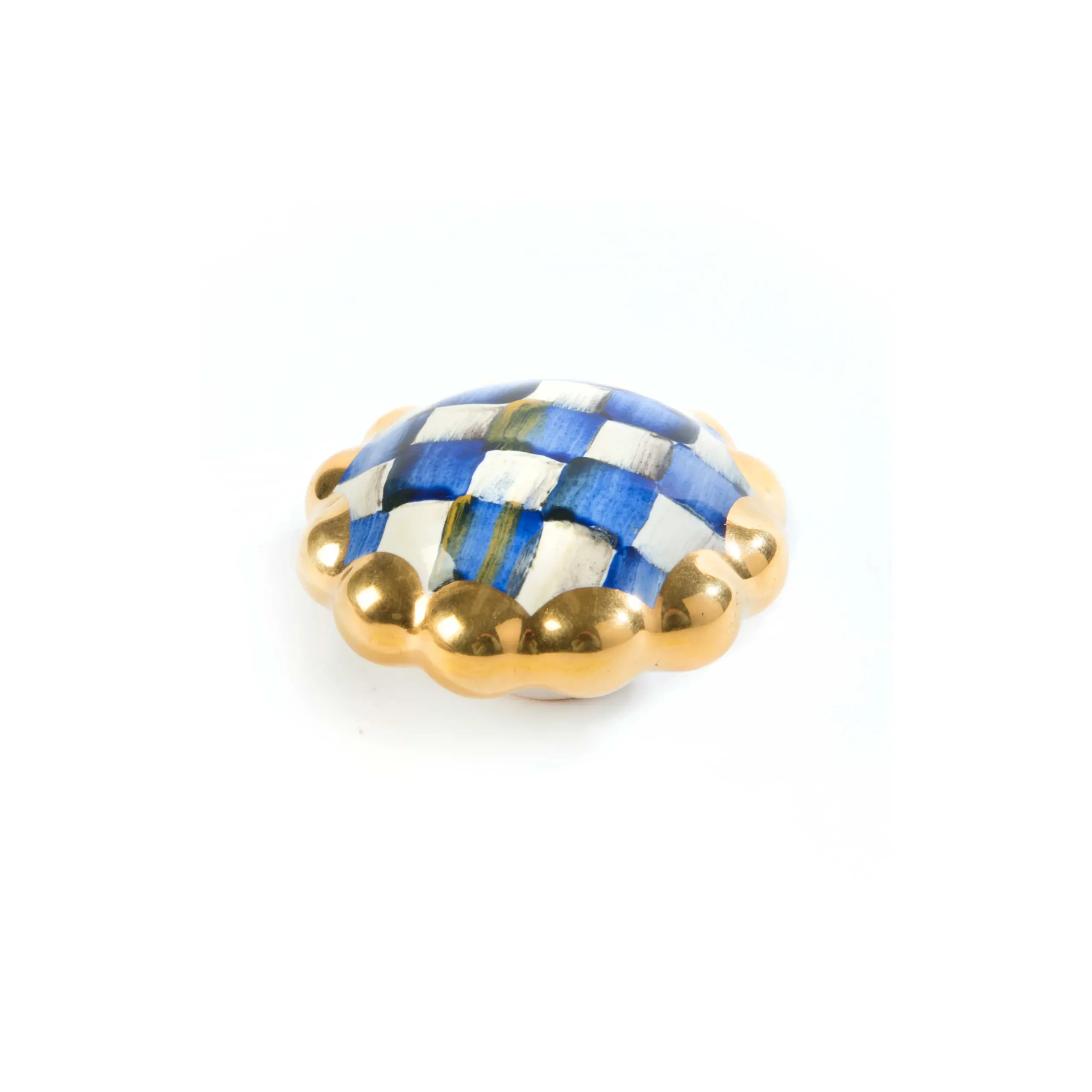 MacKenzie-Childs Royal Check Round Knob| Finishing Touches|Room Accents