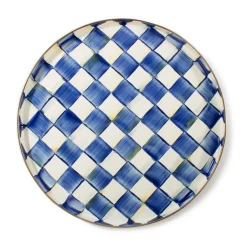MacKenzie-Childs Royal Check Round Tray| The Coffee Shop|Bar Entertaining