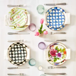 MacKenzie-Childs Royal Check Salad/Dessert Plate| Dinnerware & Flatware