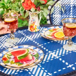 MacKenzie-Childs Royal Check Salad/Dessert Plate| Dinnerware & Flatware
