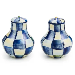 MacKenzie-Childs Royal Check Salt Pepper Shakers| Table Accessories|Serveware