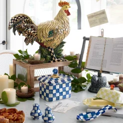 MacKenzie-Childs Royal Check Salt Pepper Shakers| Table Accessories|Serveware