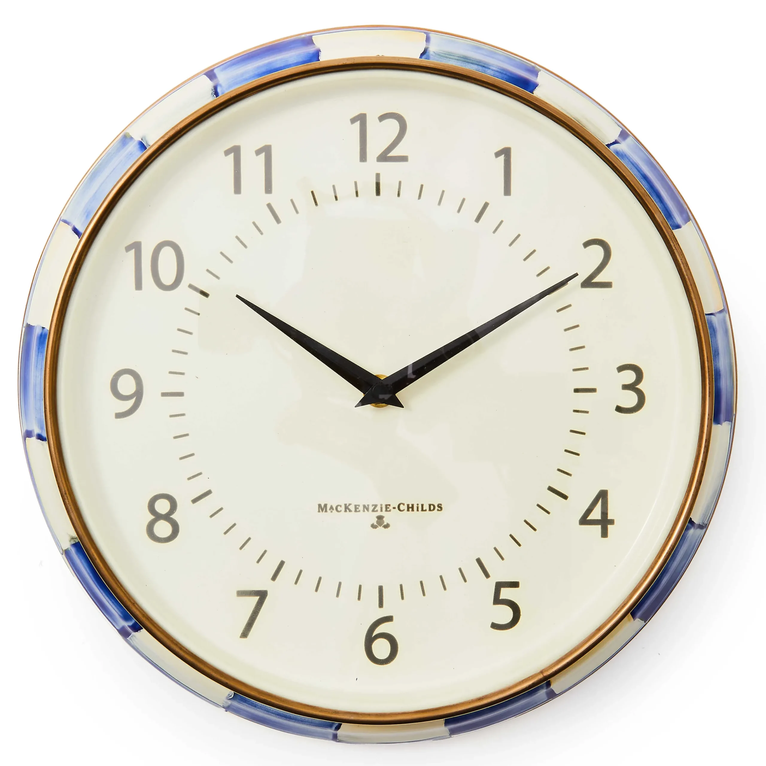MacKenzie-Childs Royal Check School Wall Clock| Room Accents