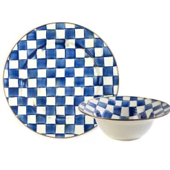 MacKenzie-Childs Royal Check Serving Platter  Bowl Set| Kitchen & Dining Sets|Serveware