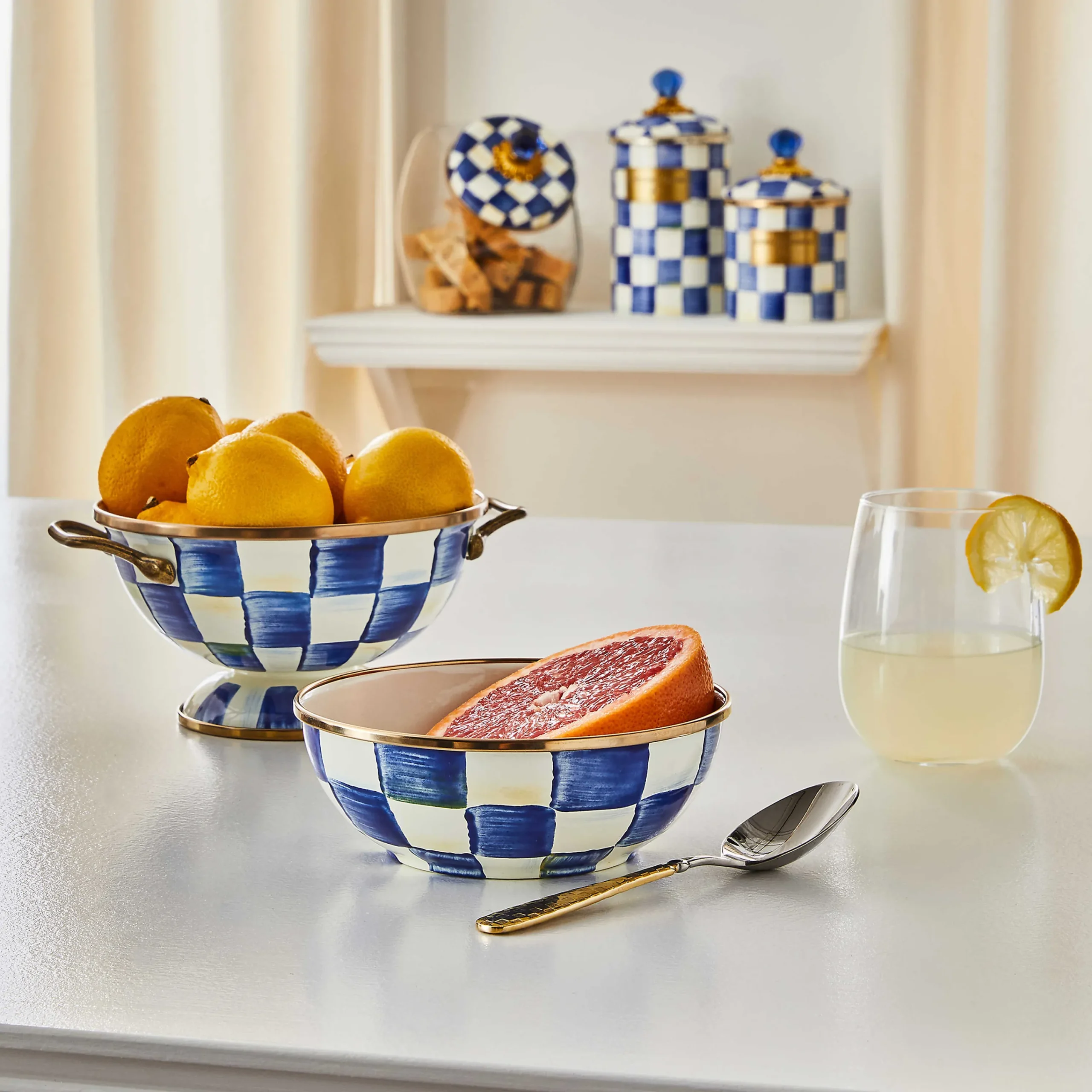 MacKenzie-Childs Royal Check Simply Anything Bowl| Serveware
