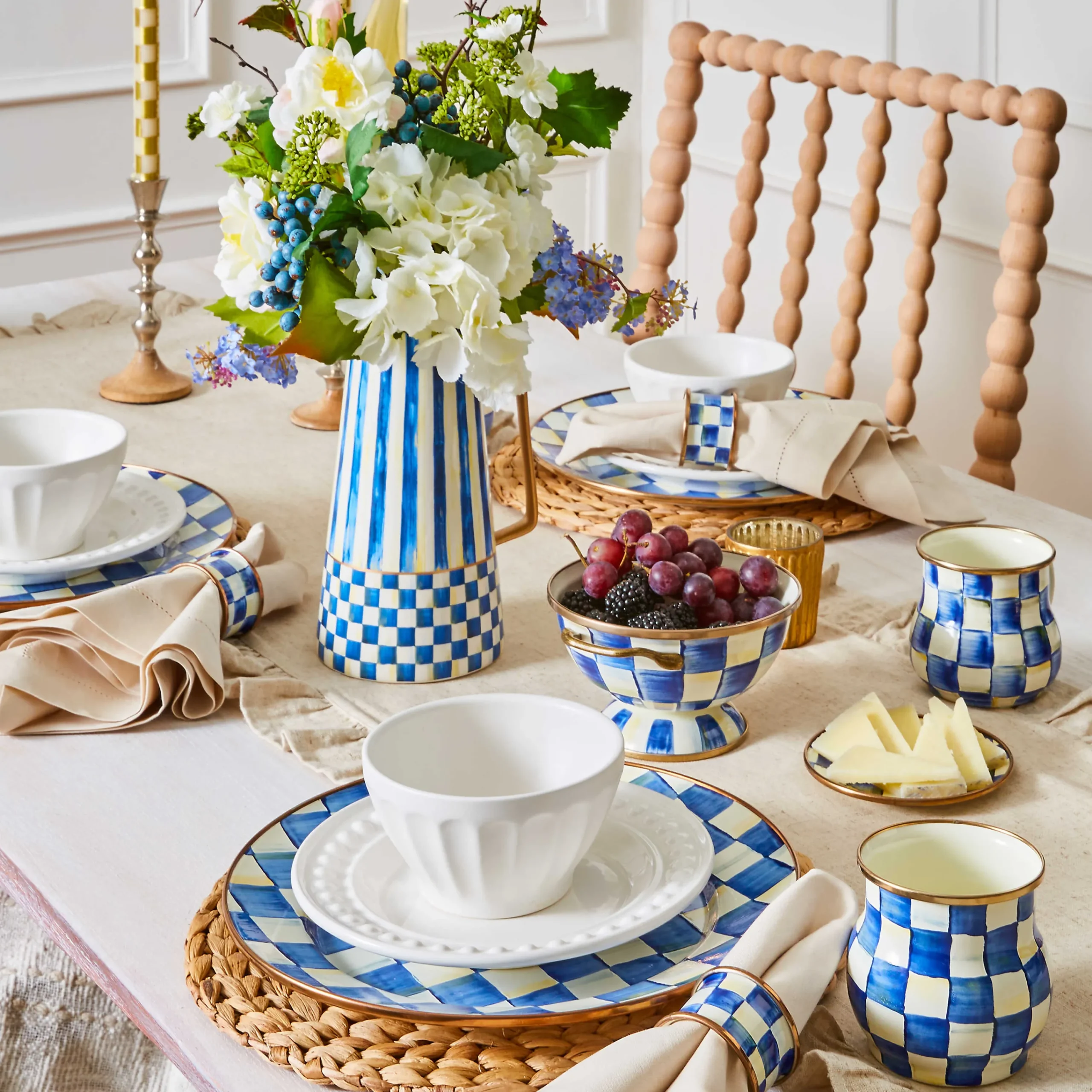 MacKenzie-Childs Royal Check Simply Anything Bowl| Serveware