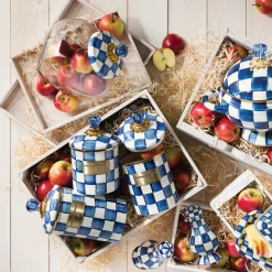 MacKenzie-Childs Royal Check Small Canister| Room Accents|Kitchen Storage & Organization