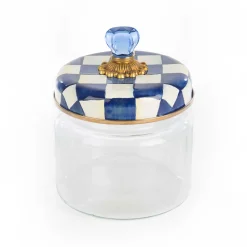 MacKenzie-Childs Royal Check Small Kitchen Canister| Room Accents|Kitchen Storage & Organization