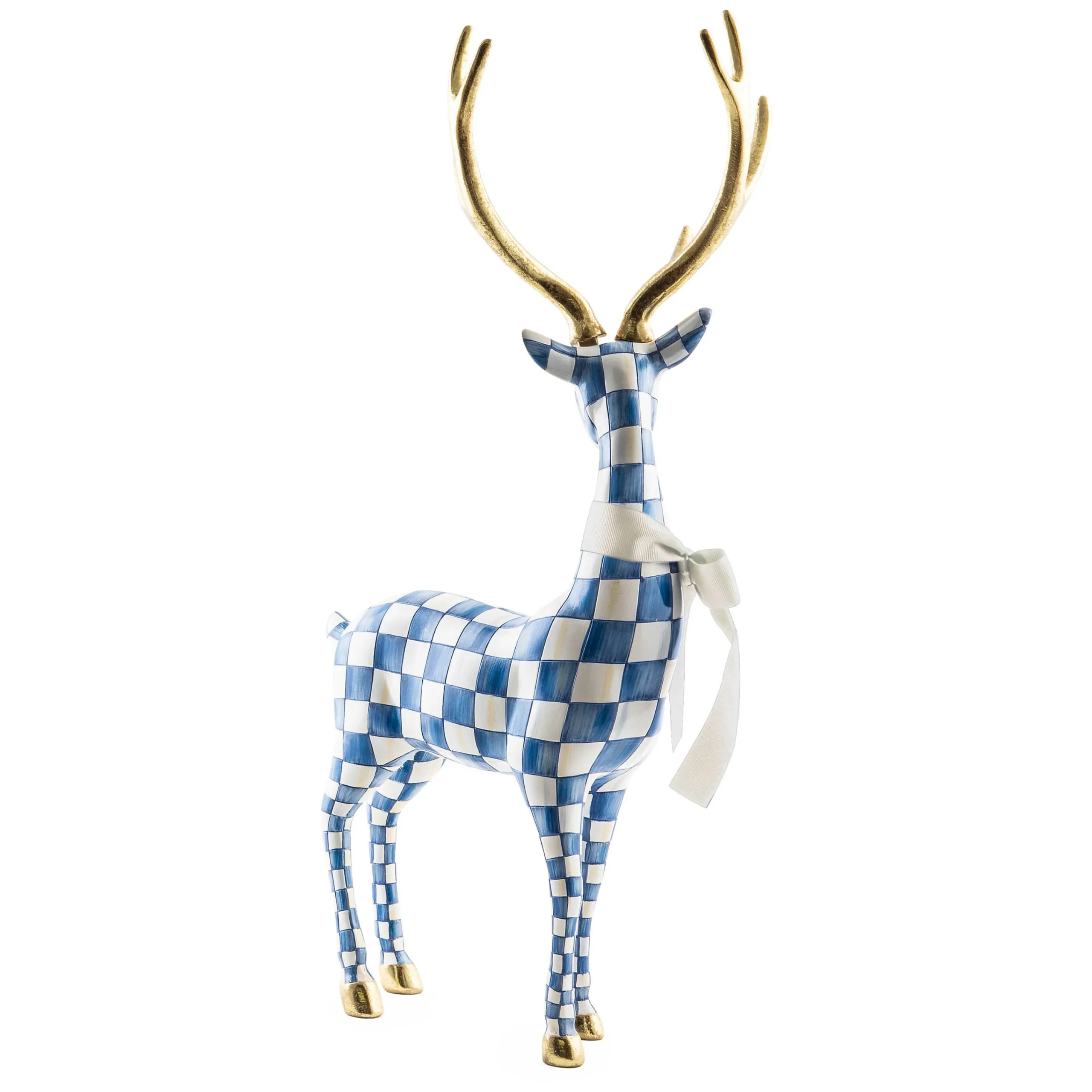 MacKenzie-Childs Royal Check Standing Deer| Holiday|Room Accents