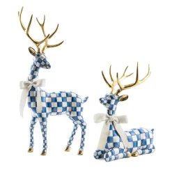 MacKenzie-Childs Royal Check Standing Deer| Holiday|Room Accents