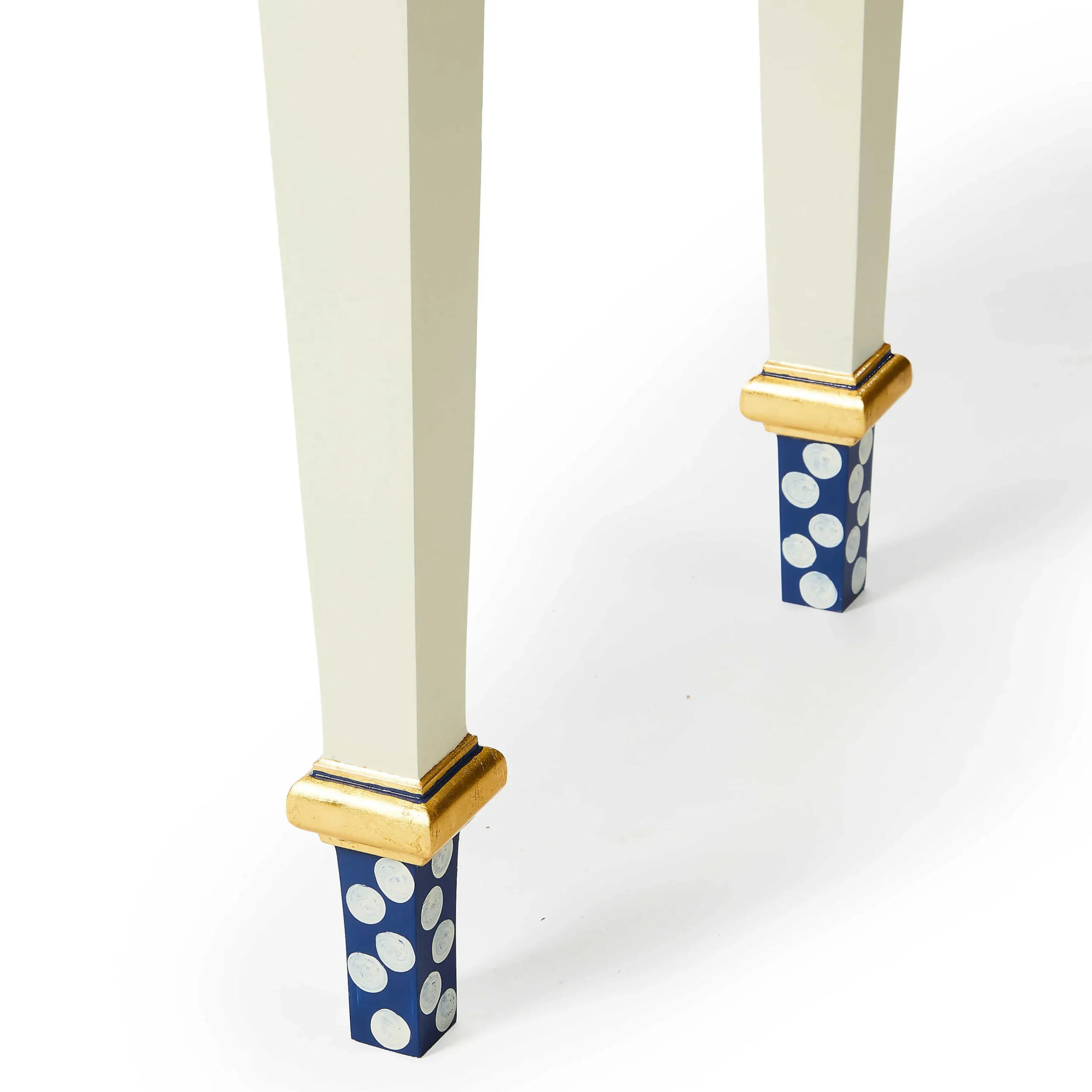 MacKenzie-Childs Royal Check Stripe Console Table| Storage Furniture|Living Room