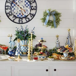 MacKenzie-Childs Royal Check Three Tier Sweet Stand| Bar Entertaining|Serveware