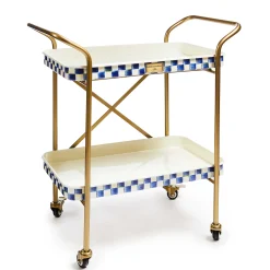 MacKenzie-Childs Royal Check 2-Tier Kitchen Cart| Dining Room & Kitchen|Bar Entertaining