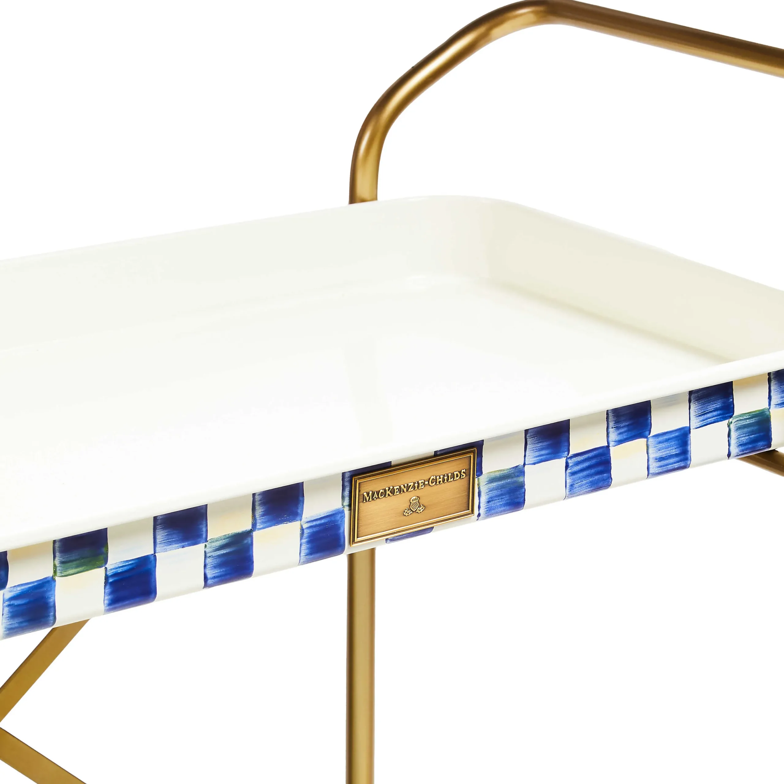 MacKenzie-Childs Royal Check 2-Tier Kitchen Cart| Dining Room & Kitchen|Bar Entertaining