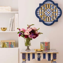 MacKenzie-Childs Royal Check Tile Wall Clock| Room Accents